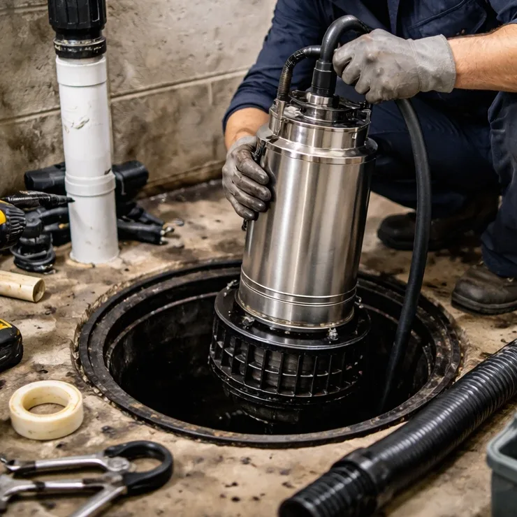 Sump pump repair and installation in Bracebridge