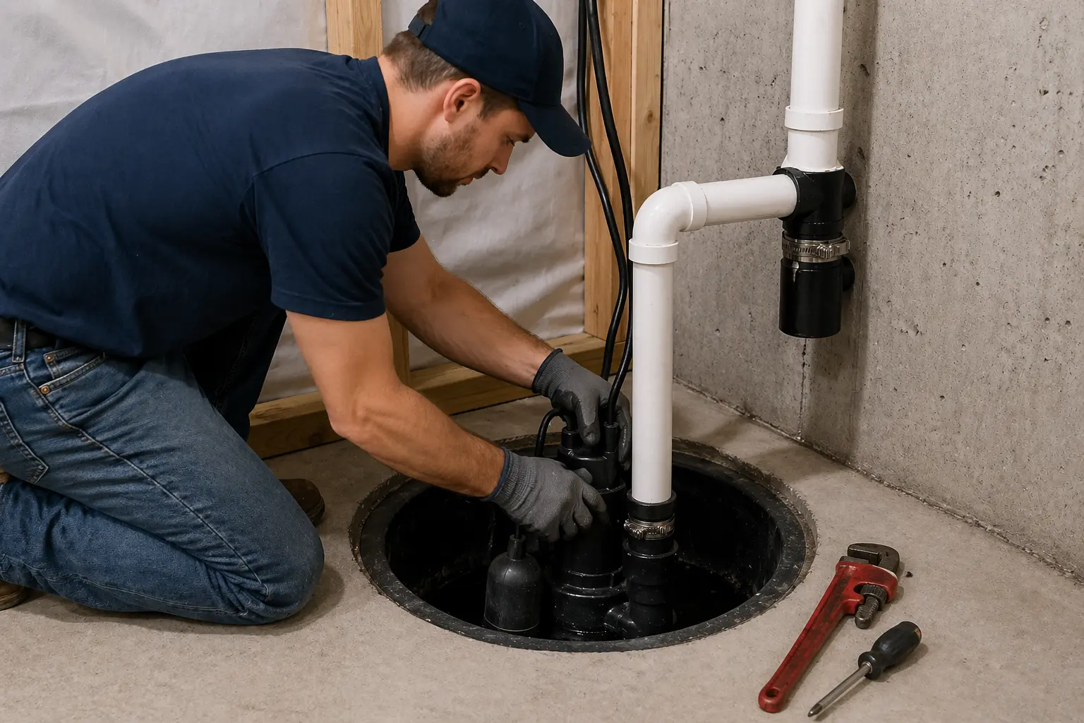 Sump pump repair service in Kanata