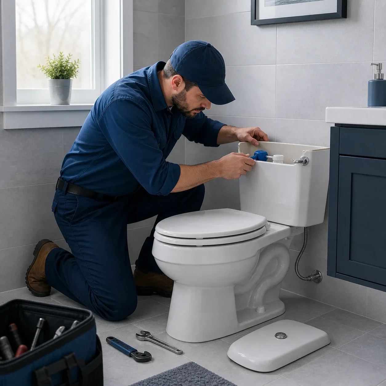 Toilet repair and installation in Kanata