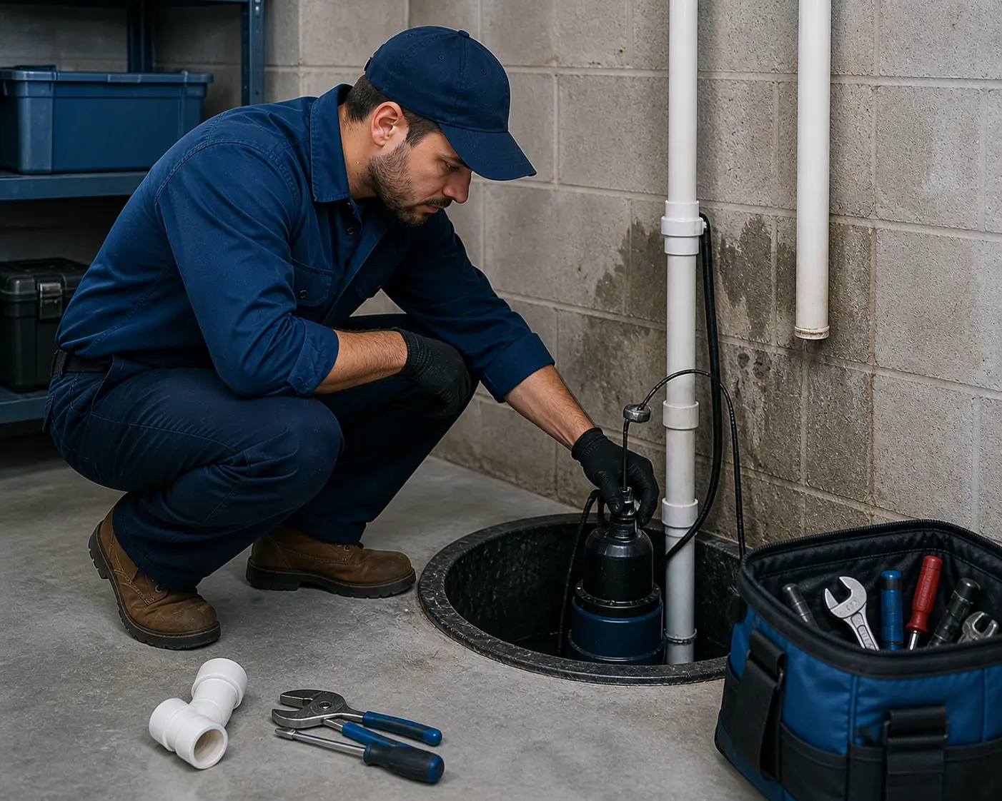 Sump pump repair and installation in Kanata